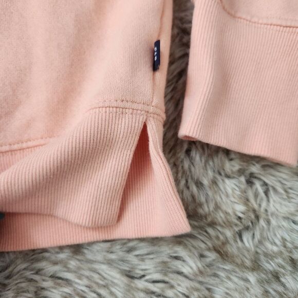 GAP Henley Crewneck Sweatshirt Pink Women's Size Medium - Picture 2 of 10